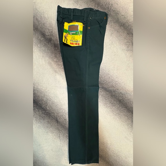 NWT Wrangler VTG Vintage 1980s Green Slim Fit Cowboy Cut Denim Jeans28 x 34